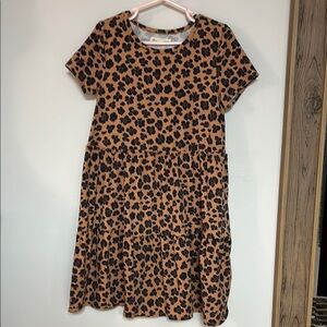 Leopard Print Kids Dress